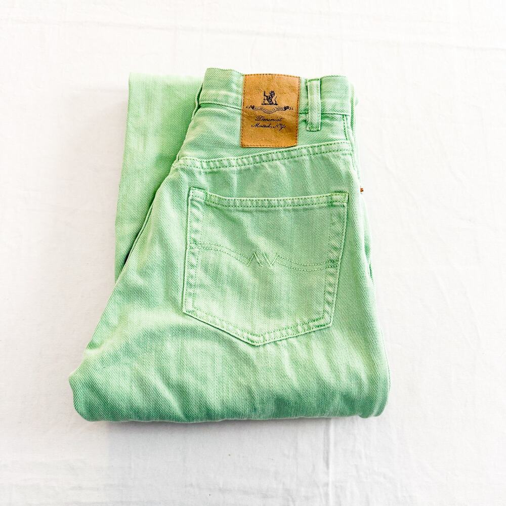 Denimist Dena Jean Green Wide Leg Denim Zip Fly Denim Size 26
